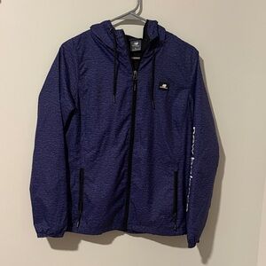 New Balance Navy Hooded Windbreaker